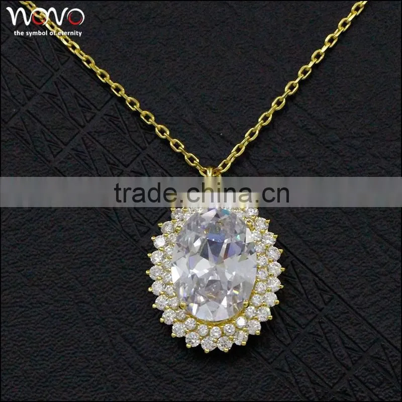 Fashion handwork crystal brass jewelry necklace