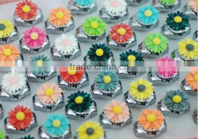 JP TIME Sunflower ring watch wholesale metal digital finger watch