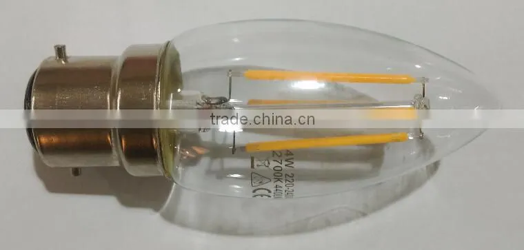 2015 new 360 degree 4W led filament candle e27 led filament candle