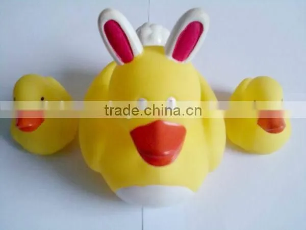 3pcs Funny Yellow Rubber Duck toys