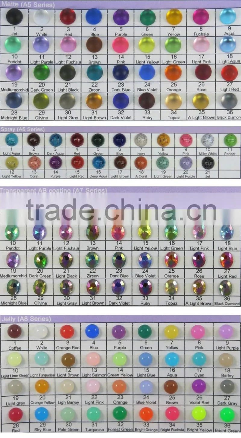 Fashion Accessories Made in Taiwan Flower Shape 2 Holes Rhinestones