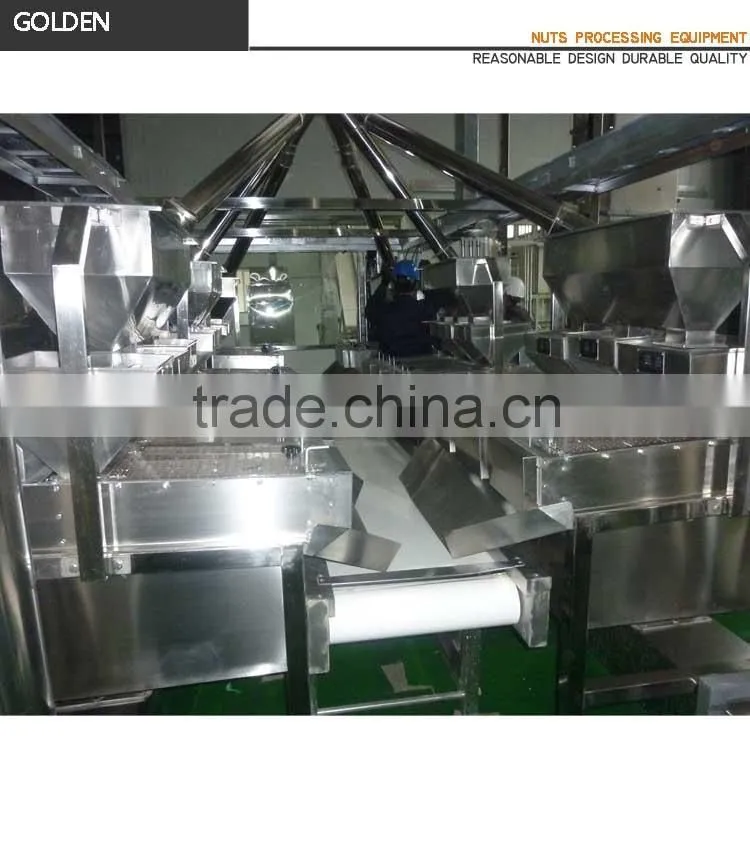 Professional Nut Equipment Peanut Roasting Blanching Line