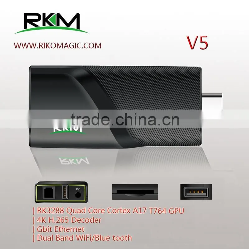 RK3288 Quad Core 4K android 4.4 MINI PC with Gbit LAN Rikomagic V5