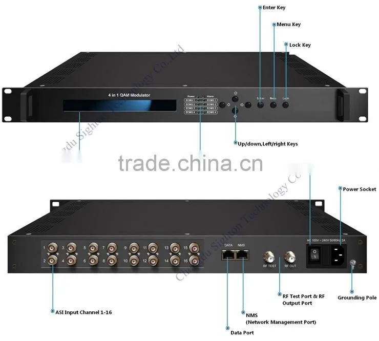 cost-effective digital catv headend systems 16 channles dvb modulator