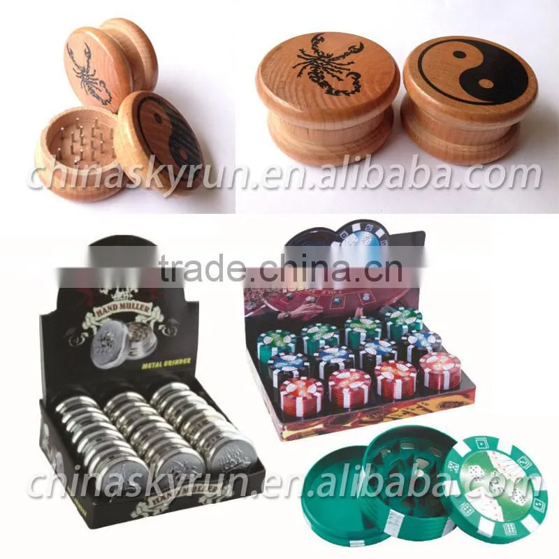 3pc painted plastic herb grinder tobacco grinder high quality
