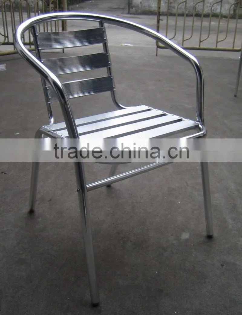 0503 low price good quality ourdoor garden dining aluminum stacking chair YC001