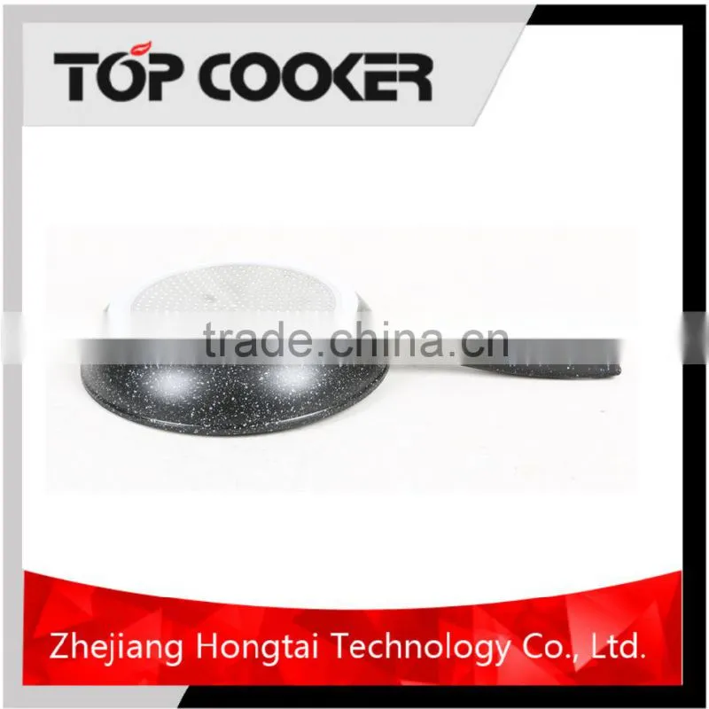 Forged aluminum marble coating frying pan