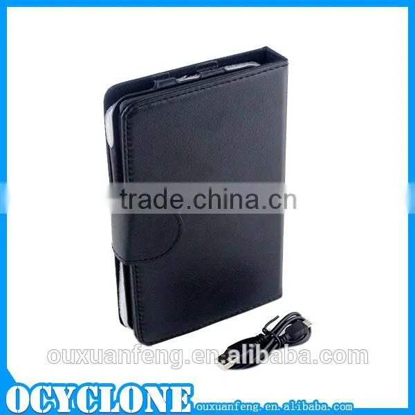 2 in 1 PU leather bluetooth keyboard for samsung tab 3 lite 7 inch case