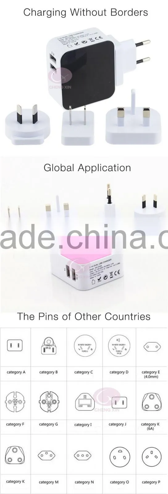 16 amp industrial plug sockets for 15v 2a usb charger