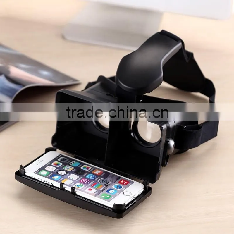 2016 Hot Trending Portable Real Virtual Cardboard 3D VR Box Glasses for Home Audio Video
