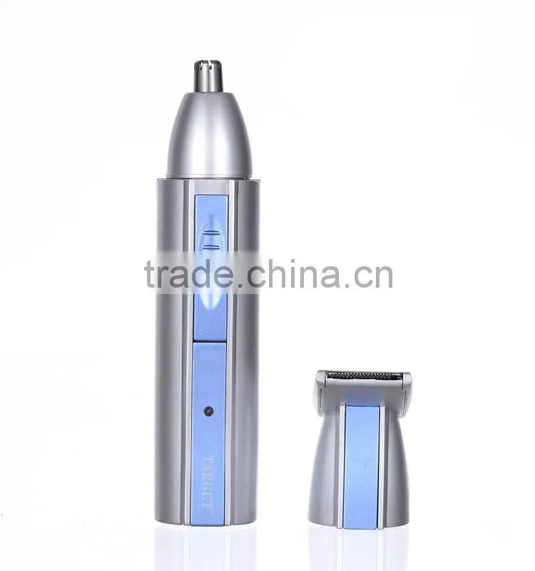Steel cutting blades electric trim nose and ear hair trimmer