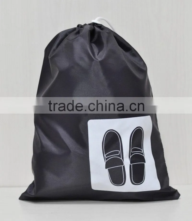 Promotional 210D Custom Printed Drawstring Shoe Bags