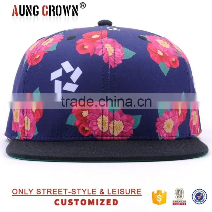 Blank Floral Snapback Hats Caps Wholesale