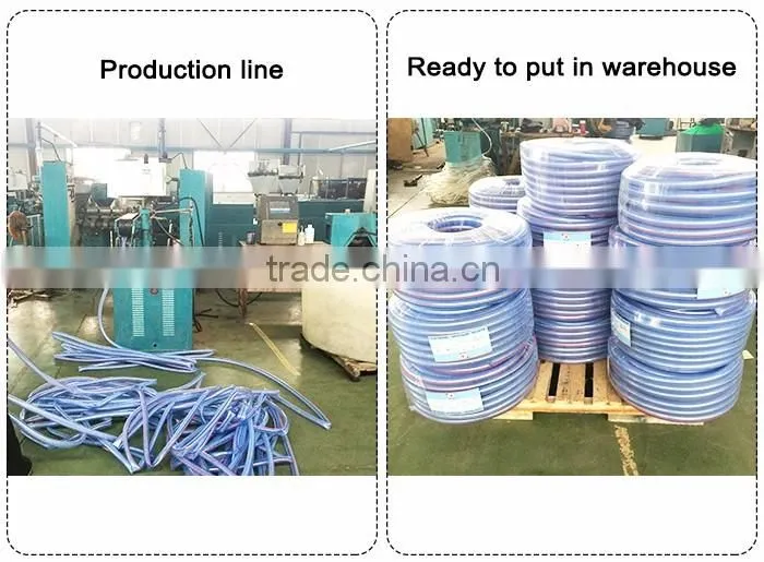 China Supplier 1/2" 3/4" 1" Flexible PVC braided hose for construction