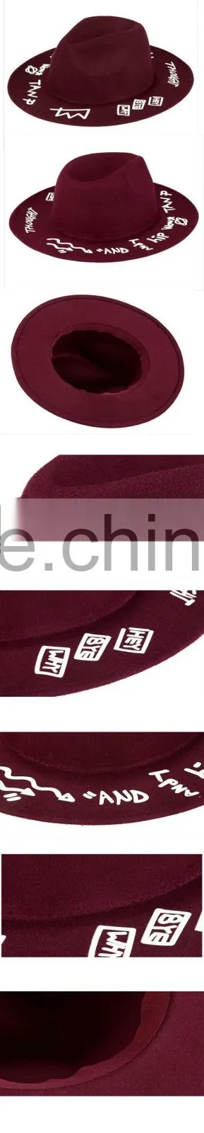 The Latest Fashion Felt Fedora Hat Ladies Felt Hillbilly Hat