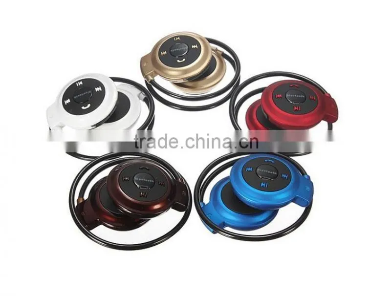 Wireless Headphone New Mini 503 Neckback Sport Bluetooth Handsfree Stereo Headset Earphone TF Card Slot+FM Radio