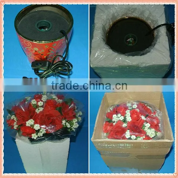Fiber Optic Silk Flowers / Artificial Flowers with LED Lights / Rose