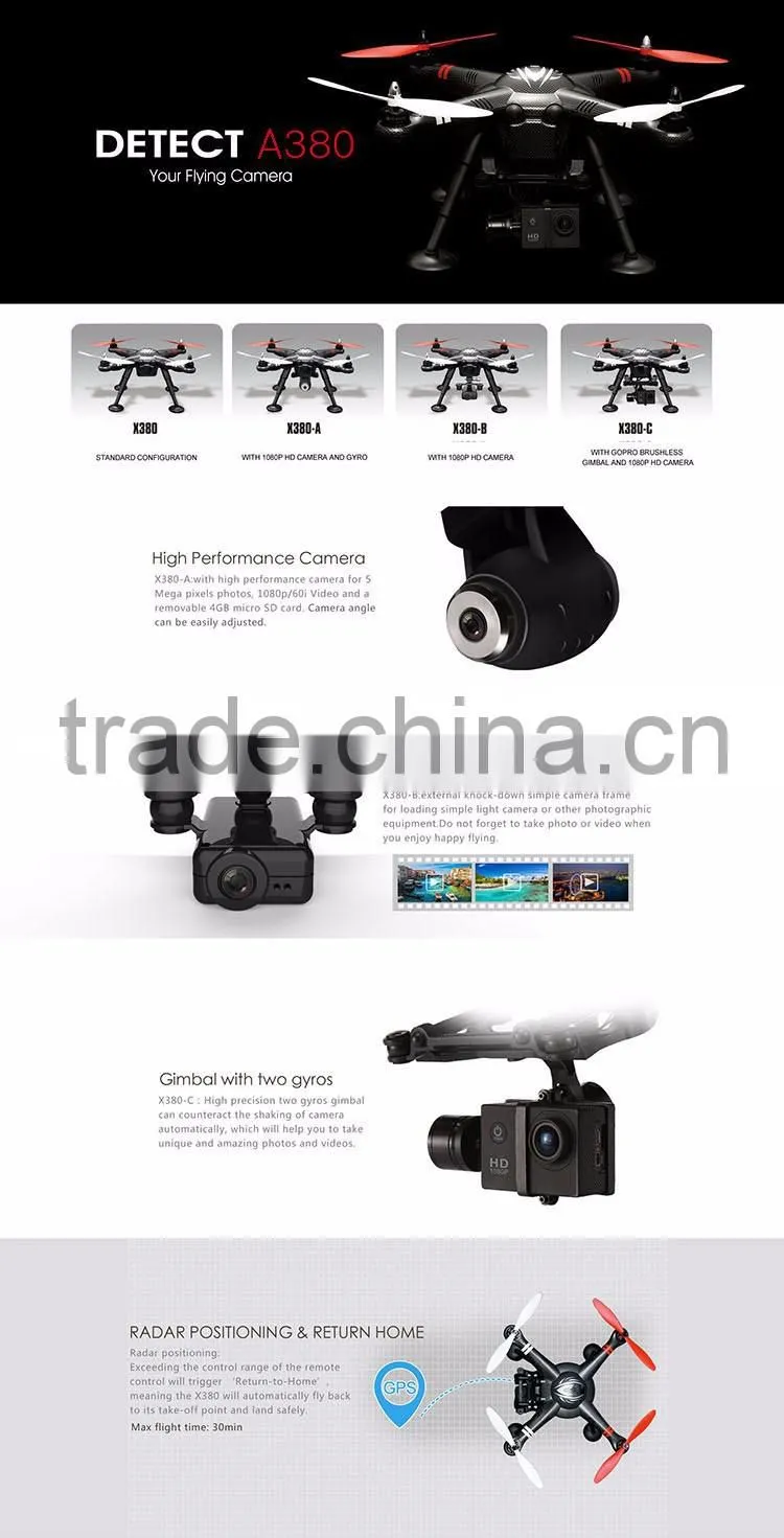 Professional 4 Rotor Uav Unmanned Aerial Vehicle