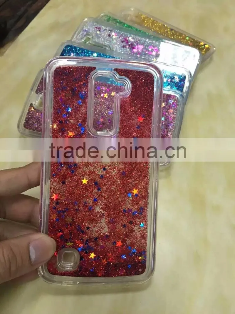 Hot Bling Glitter Stars Liquid Quicksand Hard Back Phone Case Cover For Samsung Galaxy Note 4 IV N9100 Hourglass Cases