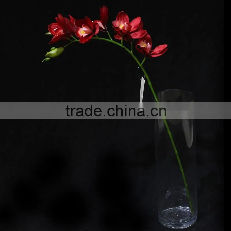 Hot sale 2016 low price artificial flower simulation butterfly orchid with seven heads