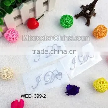 Hotsale Wedding Groom 3d rhinestone crystal letter shoe or cup stickers