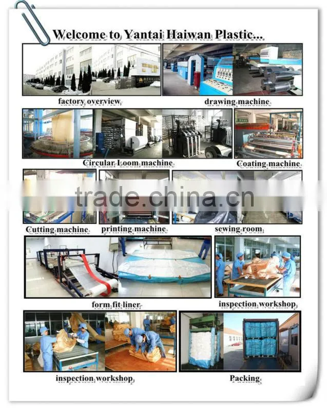 PP white tubular bulk/jumbo bag with corss conner and open top