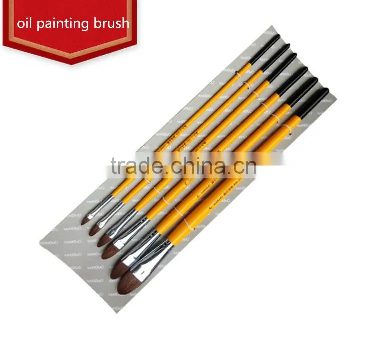 nylon hair artist paint brush set Watercolor Acrylic Oil painting Art Painting Brush Handle Brush Oil Acrylic Brush