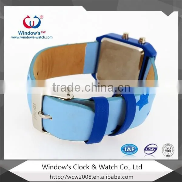make digital movement watch child watch led silicone