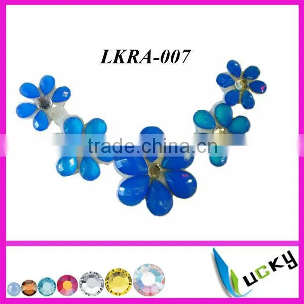 Hot Selling New Design Neon Color Rhinestone applique for wedding dress