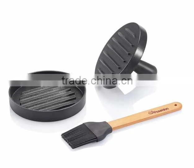 New and best quality aluminum burger press patty maker BBQ tool set