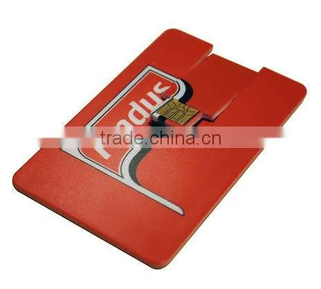 2016 Transparent plastic USB memory card usb flash drive