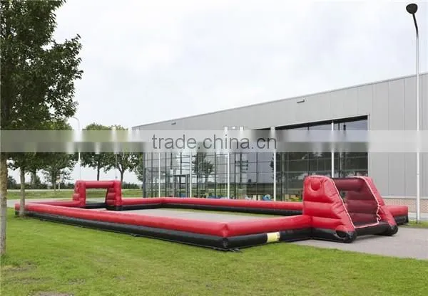 outdoor exciting inflatable football game,inflatable soccer court,high quality