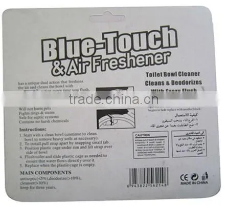 toilet blue bubble/toilet bowl cleaner with blue blocks