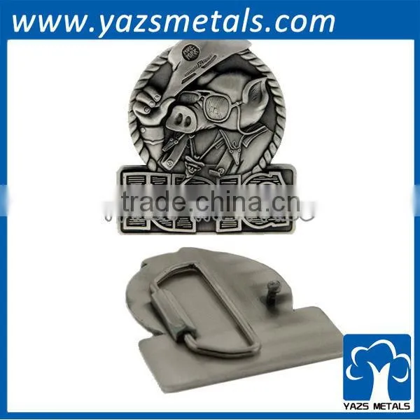 hot sales custom metal engrave silver belt clip
