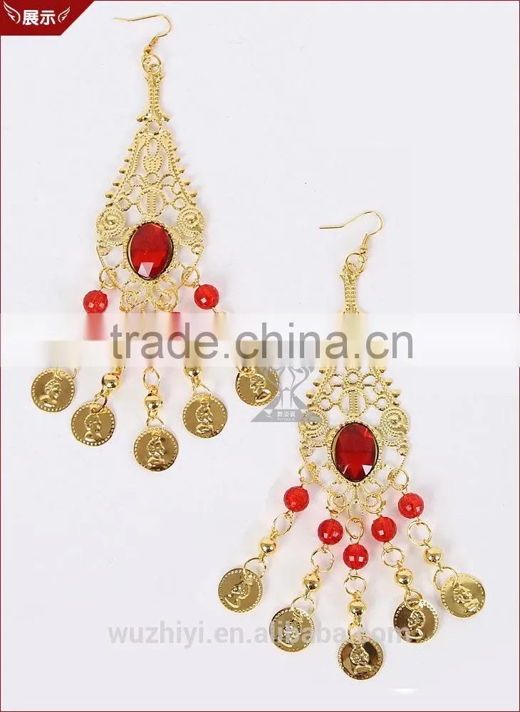 Fashion belly dance accessory performance wear drop earrings (T13)