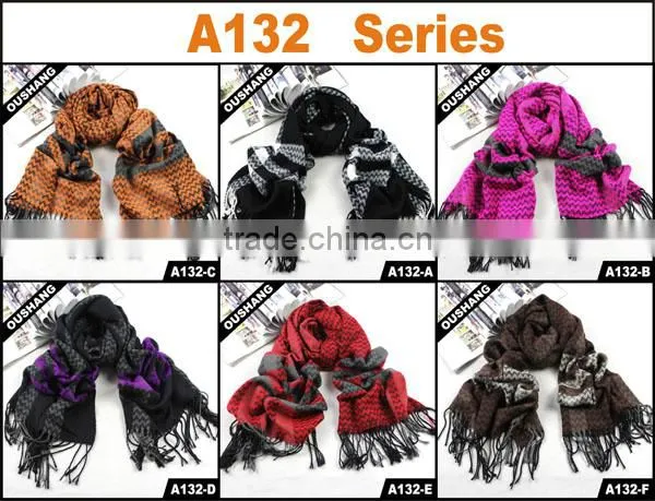 A132-D Wavy Cashmere Pashmina Cheap Scarf