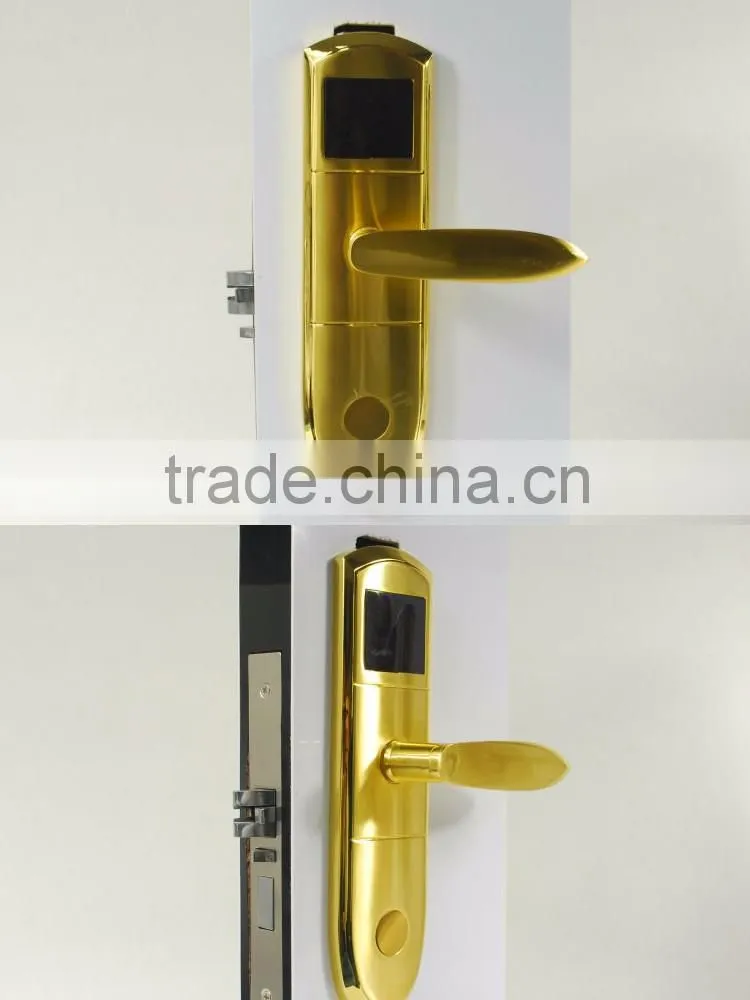 rfid card security handle safe electronic digital smart hotel keyless door lock