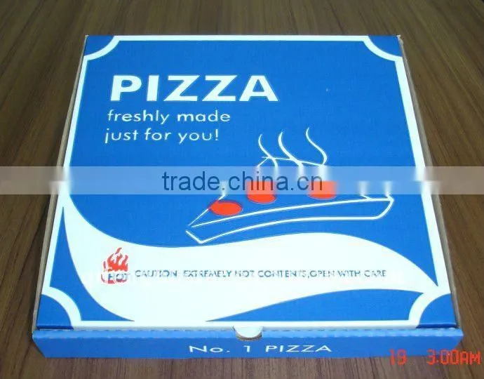 Wholesale plain white corrugated pizza box/high quality and reasonable price pizza box