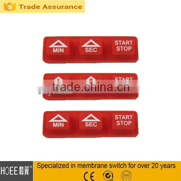 four rubber button silicone keypad