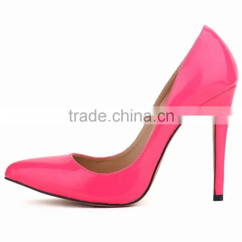 2015 Plus Size Sexy Ladies New Design Wedding Party Evening Shoes Pointed Toe High Heels Dress Shoes