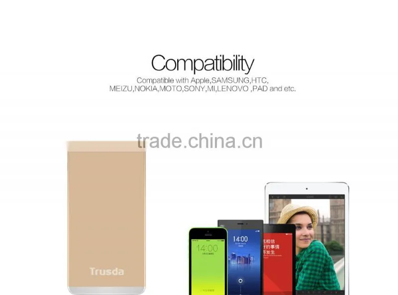 power bank model a5 Customized color and logo real capacity 5000mah portable solar power banks for mobile phones and USB devices