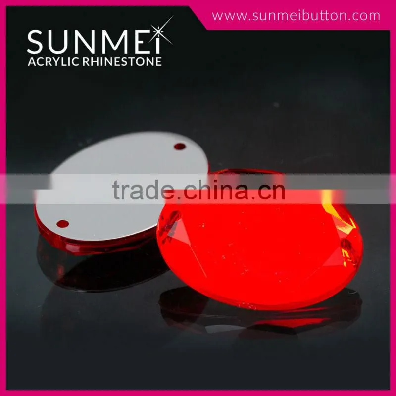 Taiwan Free Sample Sewing Acrylic Flat Back Crystal Rhinestone for Woman Clothes