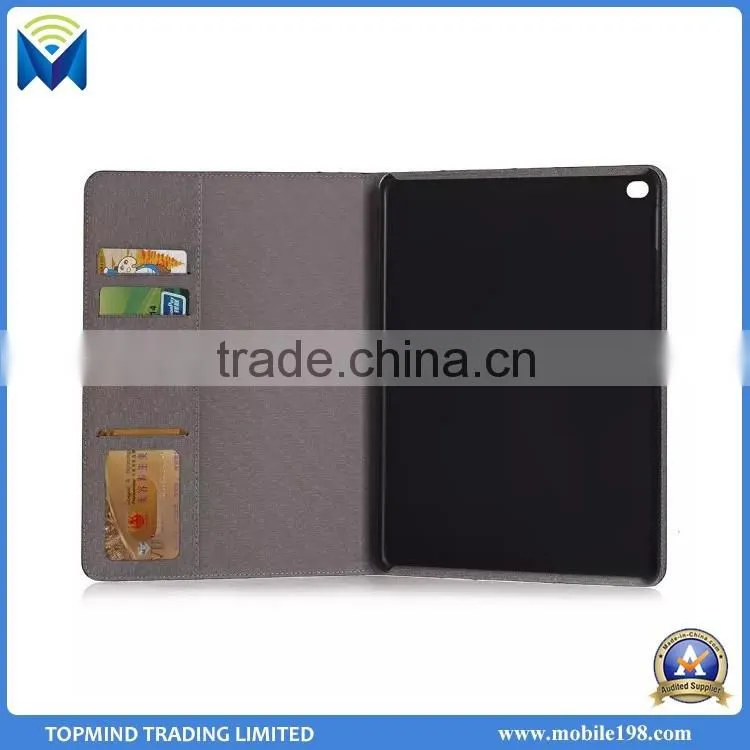 New Stylish Book Style Stand Leather Case for iPad Air 2 with Card Slot