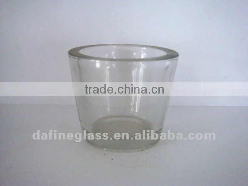 high quality home decoration glass Candle Holder/candle cup