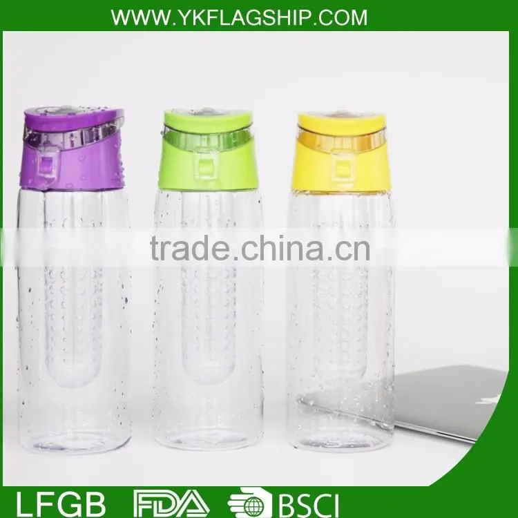 BPA Free tritan joyshaker fruit infuser clear water bottle joyshaker weights