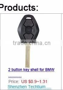 2 button flip Complete key replacement for VW Passat car remote key cover