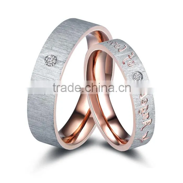 Stainless Steel rose gold IP-plated Ring