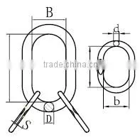 EUROPEAN TYPE G80 FORGED LIFTING MASTER LINK ASSEMBLY