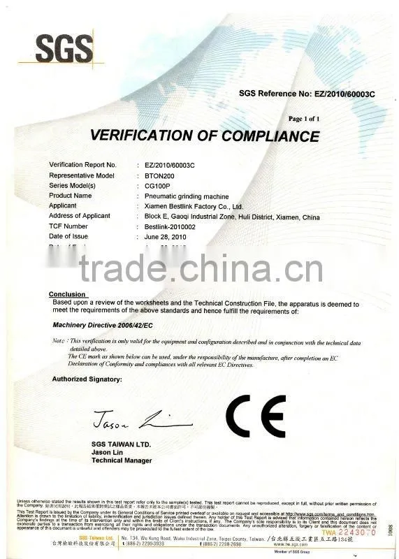 Pneumatic integral drill rod grinder and chisel bits grinding machine with CE certificate