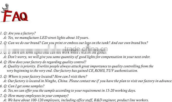 150w IP65 high efficiency led street lamp with 5 years warranty